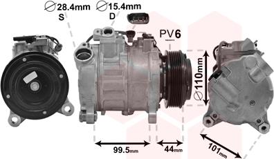 Van Wezel 0600K493 - Compresseur, climatisation cwaw.fr