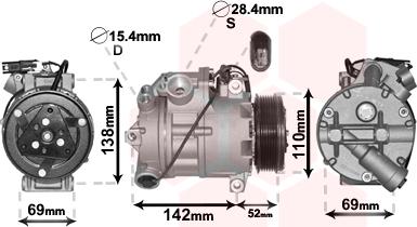 Van Wezel 0600K442 - Compresseur, climatisation cwaw.fr