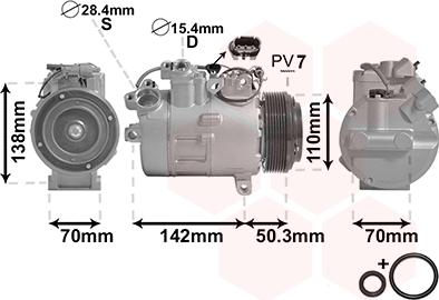 Van Wezel 0600K428 - Compresseur, climatisation cwaw.fr