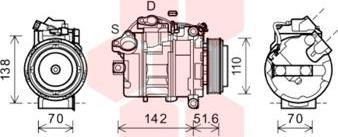 Van Wezel 0600K427 - Compresseur, climatisation cwaw.fr