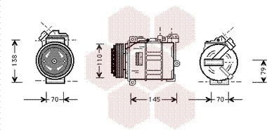 Van Wezel 0600K015 - Compresseur, climatisation cwaw.fr