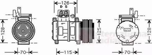 Van Wezel 0600K073 - Compresseur, climatisation cwaw.fr