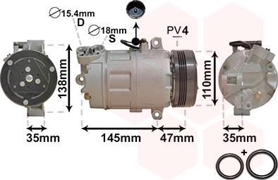 Van Wezel 0600K395 - Compresseur, climatisation cwaw.fr