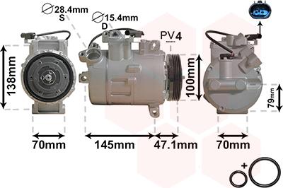 Van Wezel 0600K306 - Compresseur, climatisation cwaw.fr