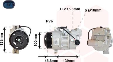 Van Wezel 0600K319 - Compresseur, climatisation cwaw.fr