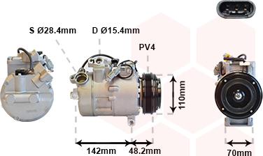 Van Wezel 0600K385 - Compresseur, climatisation cwaw.fr