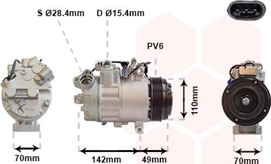 Van Wezel 0600K387 - Compresseur, climatisation cwaw.fr