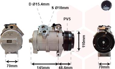 Van Wezel 0600K334 - Compresseur, climatisation cwaw.fr