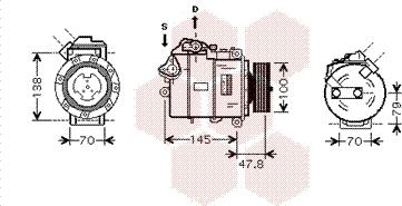 Van Wezel 0600K331 - Compresseur, climatisation cwaw.fr