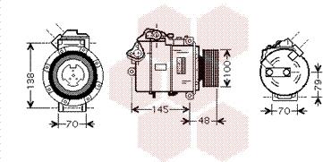 Van Wezel 0600K328 - Compresseur, climatisation cwaw.fr