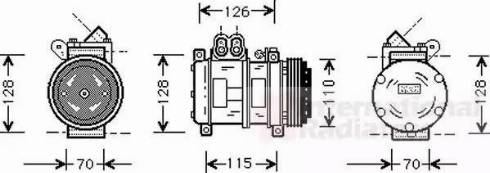 Van Wezel 0600K229 - Compresseur, climatisation cwaw.fr