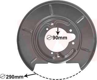 Van Wezel 0620374 - Déflecteur, disque de frein cwaw.fr