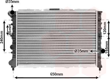 Van Wezel 01002057 - Radiateur, refroidissement du moteur cwaw.fr