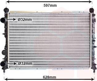 Van Wezel 01002068 - Radiateur, refroidissement du moteur cwaw.fr