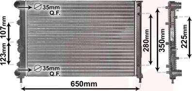 Van Wezel 01002078 - Radiateur, refroidissement du moteur cwaw.fr