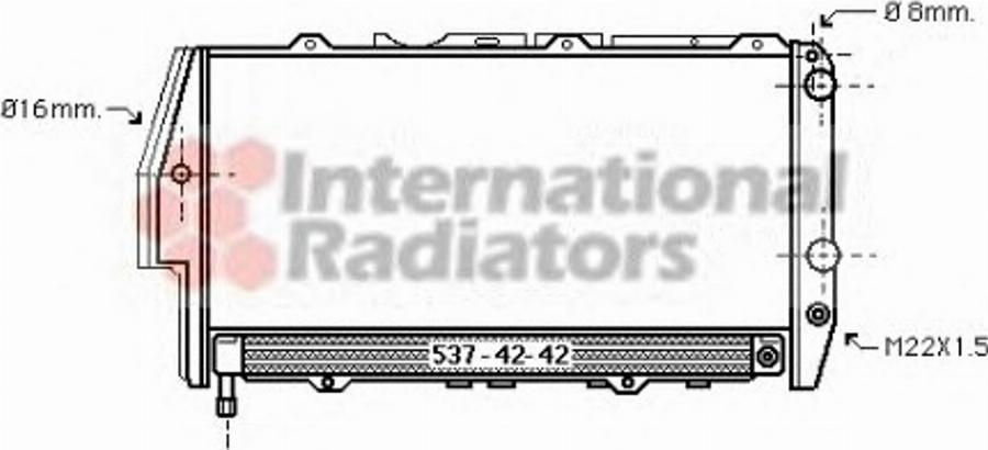 Van Wezel 03002049 - Radiateur, refroidissement du moteur cwaw.fr