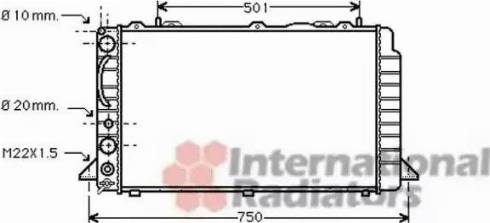 Van Wezel 03002059 - Radiateur, refroidissement du moteur cwaw.fr