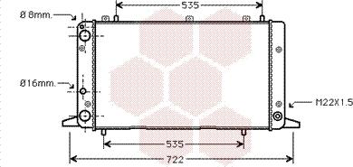 Van Wezel 03002053 - Radiateur, refroidissement du moteur cwaw.fr