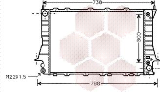 Van Wezel 03002084 - Radiateur, refroidissement du moteur cwaw.fr