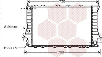 Van Wezel 03002081 - Radiateur, refroidissement du moteur cwaw.fr