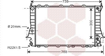 Van Wezel 03002082 - Radiateur, refroidissement du moteur cwaw.fr