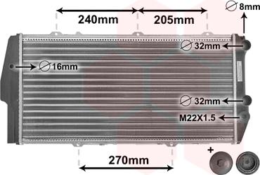 Van Wezel 03002020 - Radiateur, refroidissement du moteur cwaw.fr