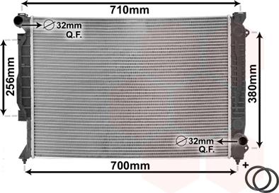 Van Wezel 03002139 - Radiateur, refroidissement du moteur cwaw.fr