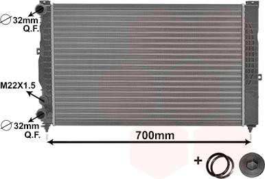 Van Wezel 03002123 - Radiateur, refroidissement du moteur cwaw.fr