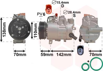 Van Wezel 0300K402 - Compresseur, climatisation cwaw.fr