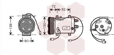 Van Wezel 0300K003 - Compresseur, climatisation cwaw.fr