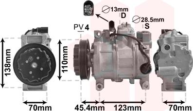 Van Wezel 0300K279 - Compresseur, climatisation cwaw.fr