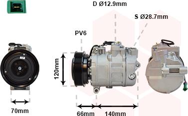 Van Wezel 0300K150 - Compresseur, climatisation cwaw.fr