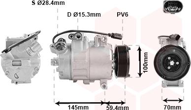 Van Wezel 0300K342 - Compresseur, climatisation cwaw.fr