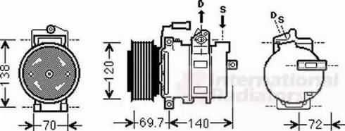 Van Wezel 0300K312 - Compresseur, climatisation cwaw.fr