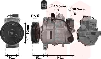 Van Wezel 0300K380 - Compresseur, climatisation cwaw.fr