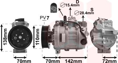 Van Wezel 0300K381 - Compresseur, climatisation cwaw.fr