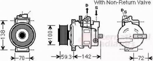 Van Wezel 0300K334 - Compresseur, climatisation cwaw.fr