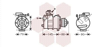 Van Wezel 0300K280 - Compresseur, climatisation cwaw.fr