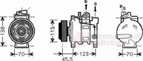 Van Wezel 0300K281 - Compresseur, climatisation cwaw.fr