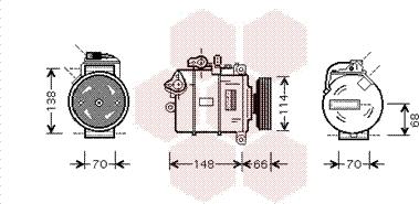 Van Wezel 0300K282 - Compresseur, climatisation cwaw.fr