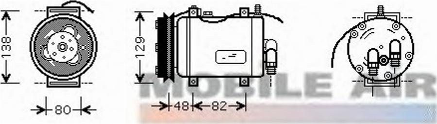 Van Wezel 0300K228 - Compresseur, climatisation cwaw.fr