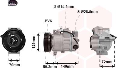 Van Wezel 0300K313 - Compresseur, climatisation cwaw.fr