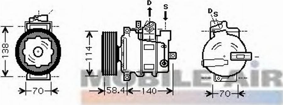 Van Wezel 0300K272 - Compresseur, climatisation cwaw.fr