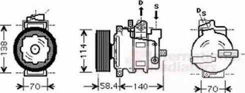 Van Wezel 0300K277 - Compresseur, climatisation cwaw.fr