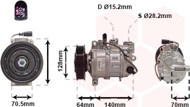 Van Wezel 0301K702 - Compresseur, climatisation cwaw.fr