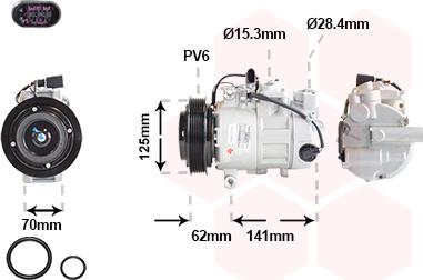 Van Wezel 0301K715 - Compresseur, climatisation cwaw.fr