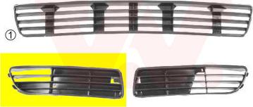 Van Wezel 0323504 - Grille de ventilation, pare-chocs cwaw.fr