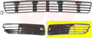 Van Wezel 0323503 - Grille de ventilation, pare-chocs cwaw.fr