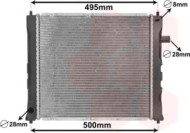 Van Wezel 02002097 - Radiateur, refroidissement du moteur cwaw.fr