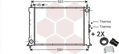 Van Wezel 02002068 - Radiateur, refroidissement du moteur cwaw.fr